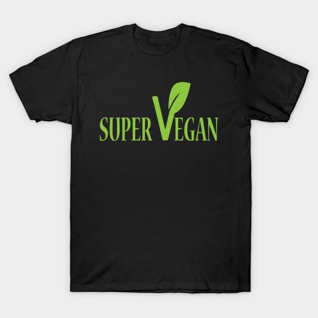 Super Vegan T-Shirt by JevLavigne